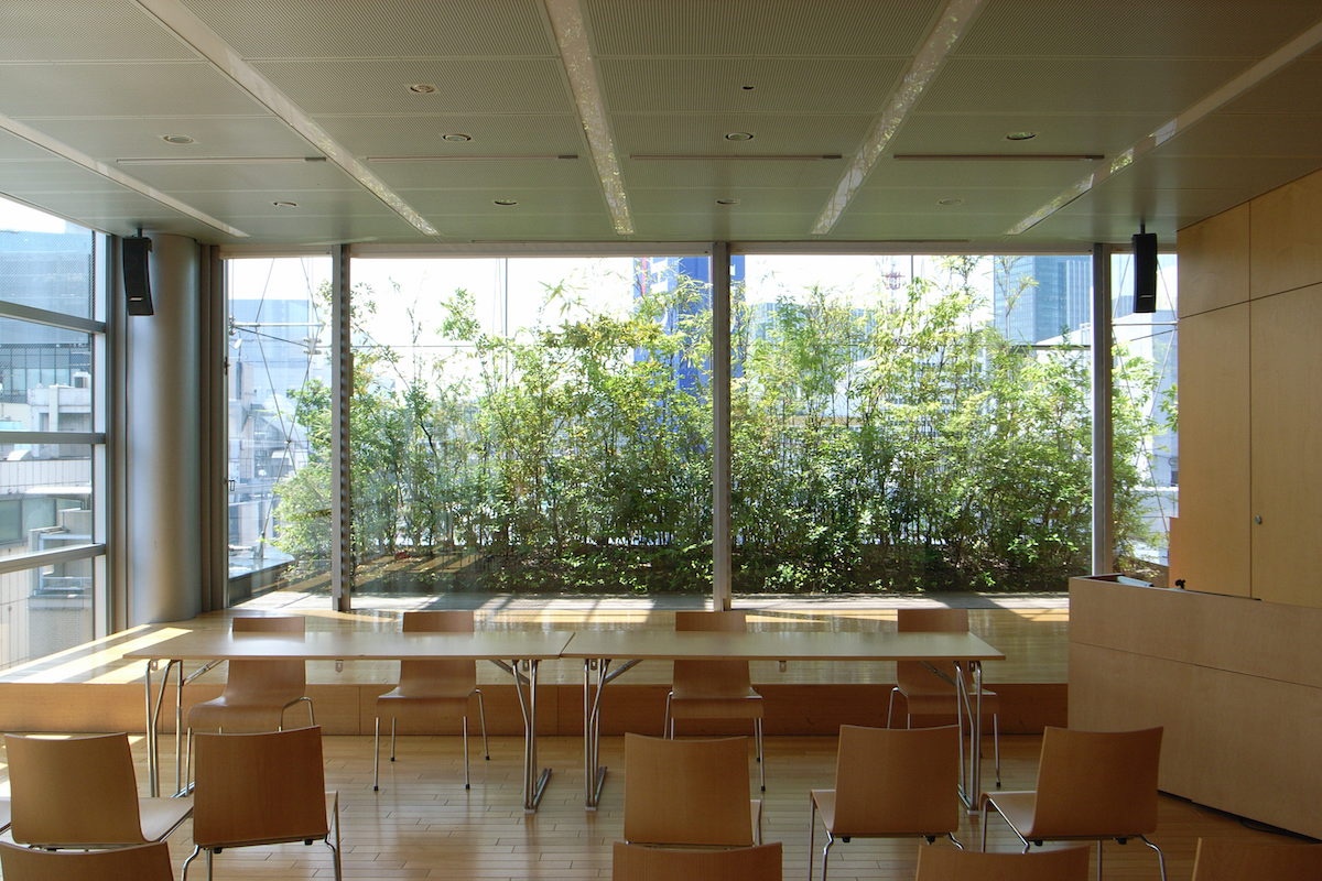 Y銀座ビル 株式会社イケガミ アクアソイル工法の屋上緑化 造園工事