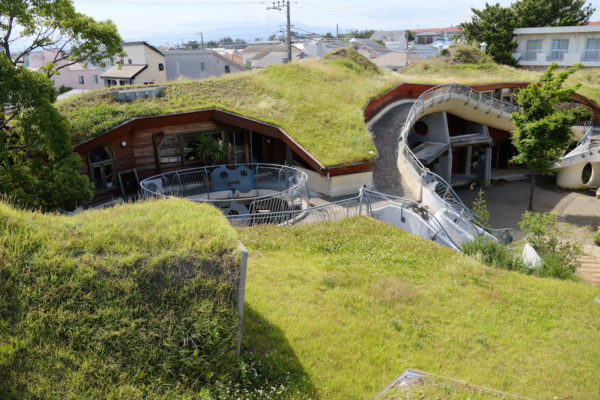 勾配のある木造屋根の緑化システム 草屋根 の施工事例 株式会社イケガミ 勾配のある木造屋根の緑化システム 草屋根 の施工事例 株式会社イケガミ